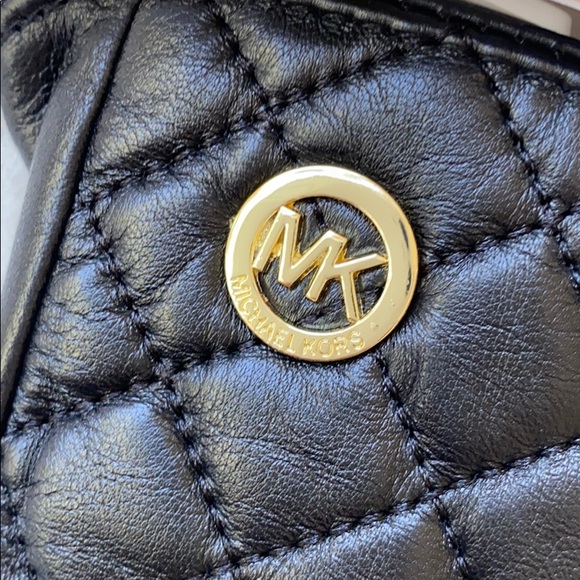 MICHAEL Michael Kors Quilted Leather Gloves Size M NEW - Picture 6 of 8